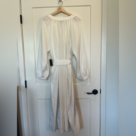 ELOQUII Relaxed White Applique Button Down Giraffe Dress Resort Safari 20 NWT - Picture 13 of 16